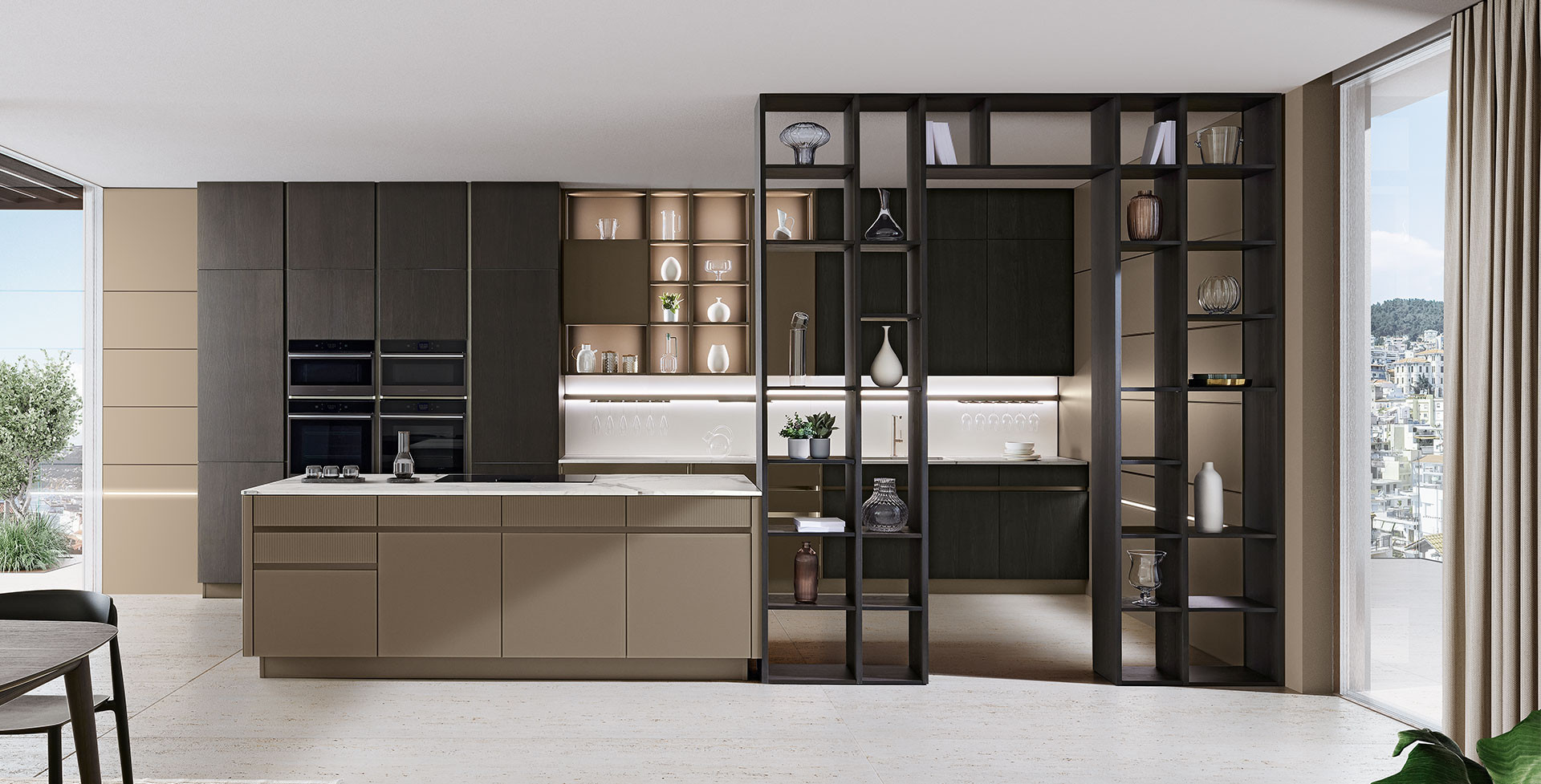 Contemporary Italian kitchen by Veneta Cucine